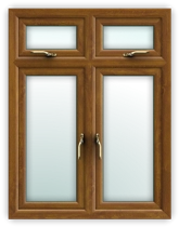 Casement window - Top fixed