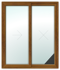 Sliding Door-Right Fixed With Mesh