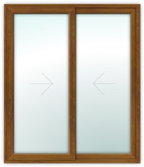 Sliding Window- 2 Shutters