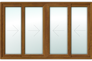Sliding Window- 4 Shutters