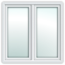UPVC FRENCH WINDOW - WHITE